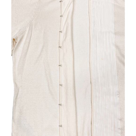 NWT Ann Taylor Ivory Cardigan Silk and Cashmere Tuxedo Front Size XL - Picture 6 of 8